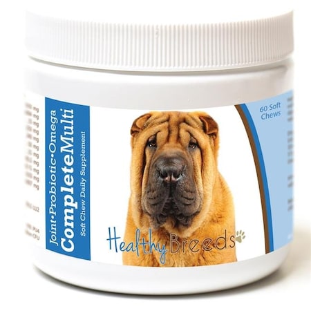 Healthy Breeds 192959007800 Chinese Shar Pei All In One Multivitamin Soft Chew - 60 Count